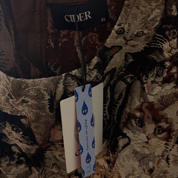 Cider Cat Print Corset Top - Picture 3 of 3